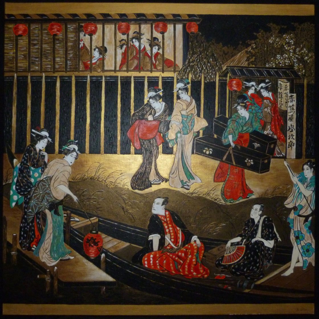 annie-alamo-peintures geishas 12