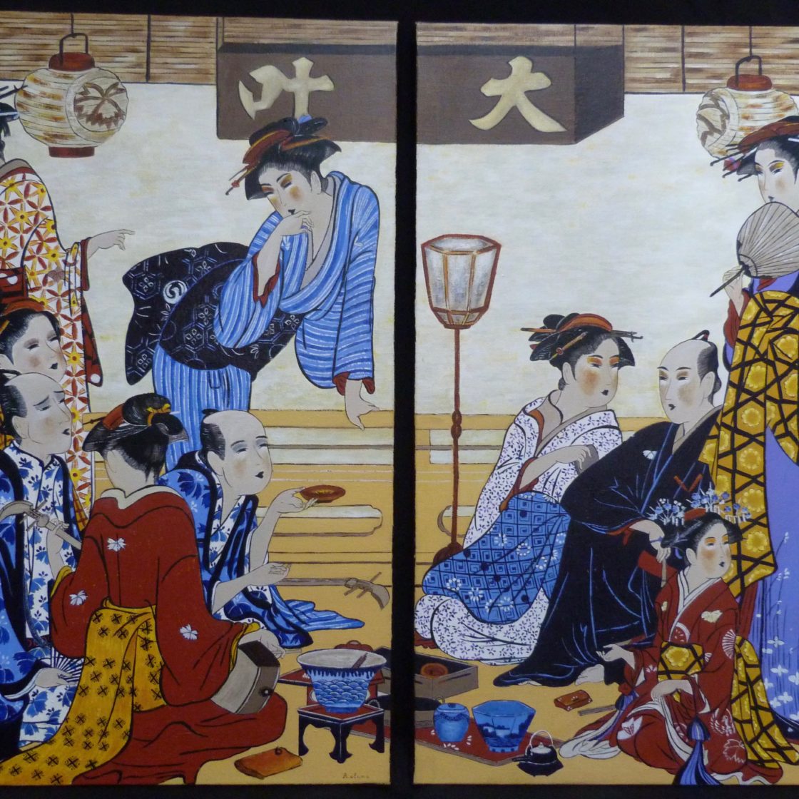 annie-alamo-peintures Ref 13J Diptyque