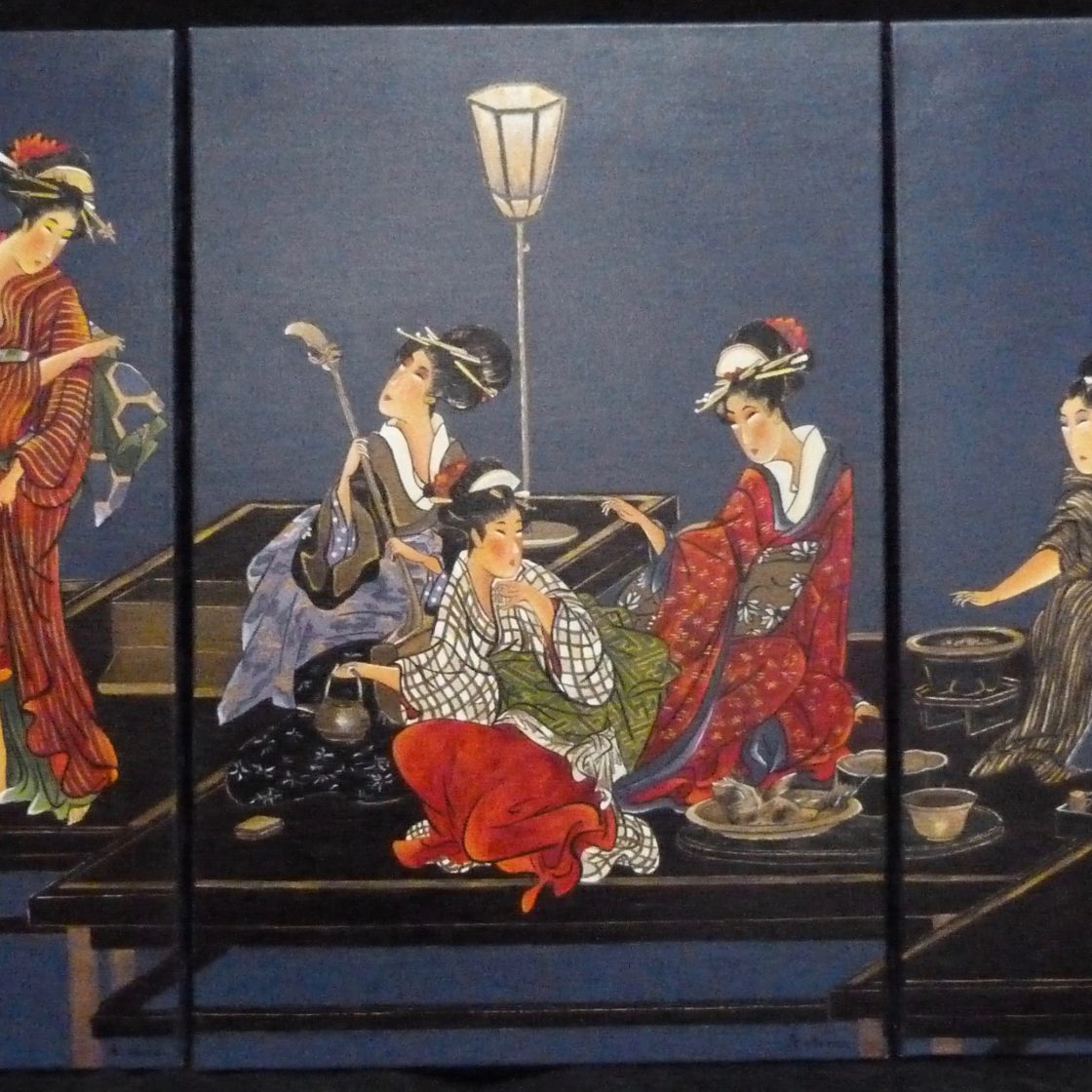 annie-alamo-peintures Ref 17J Triptyque