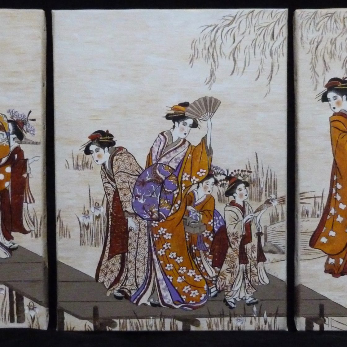 annie-alamo-peintures Ref 22J Triptyque