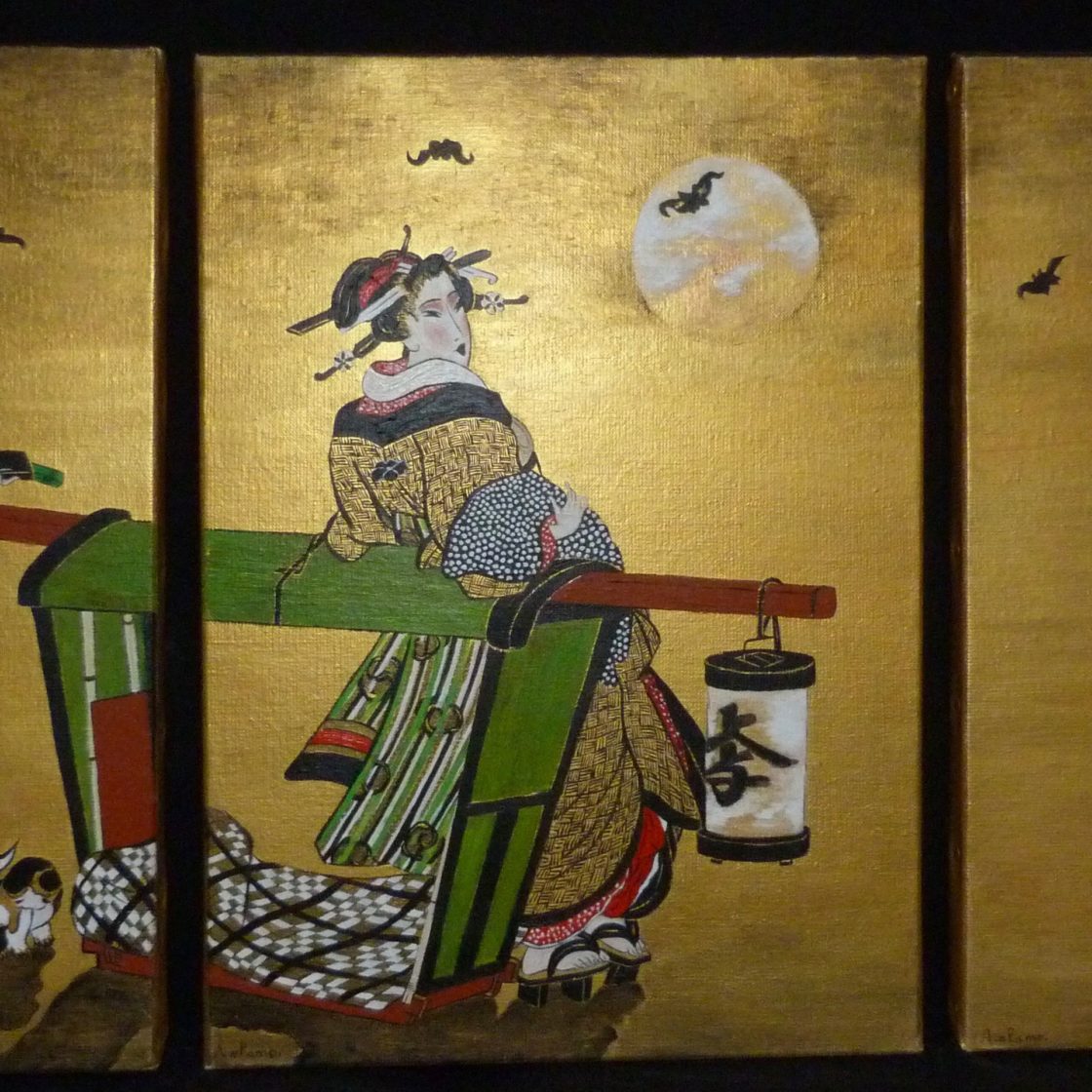 annie-alamo-peintures Ref 21J Triptyque